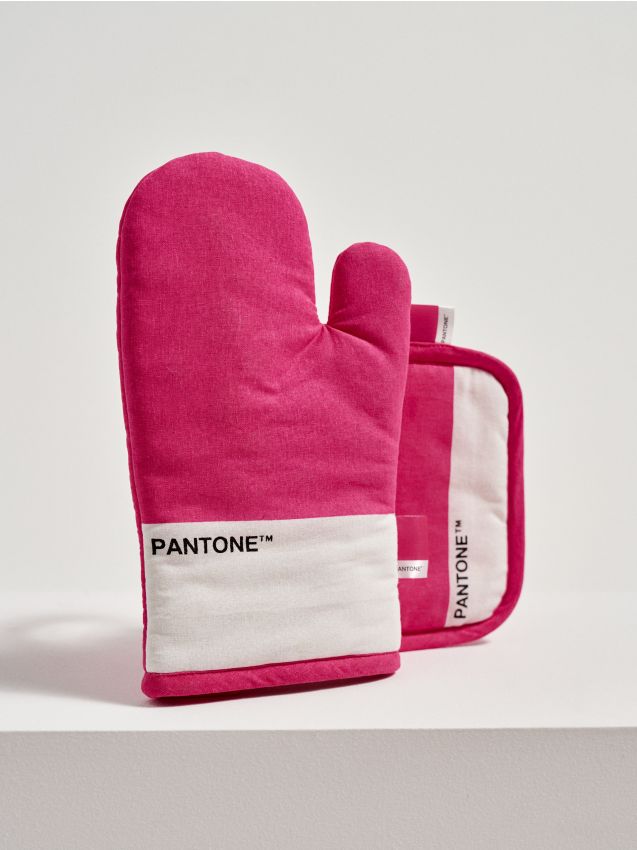 Guanto da cucina e presina Pantone - fucsia