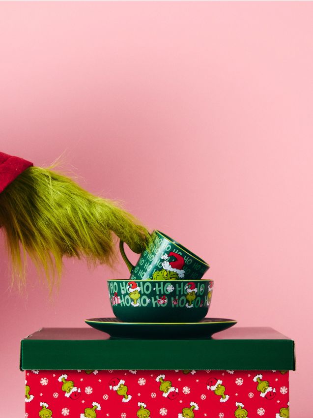 Sinsay - Set: cană, bol și farfurie Grinch - multicolor