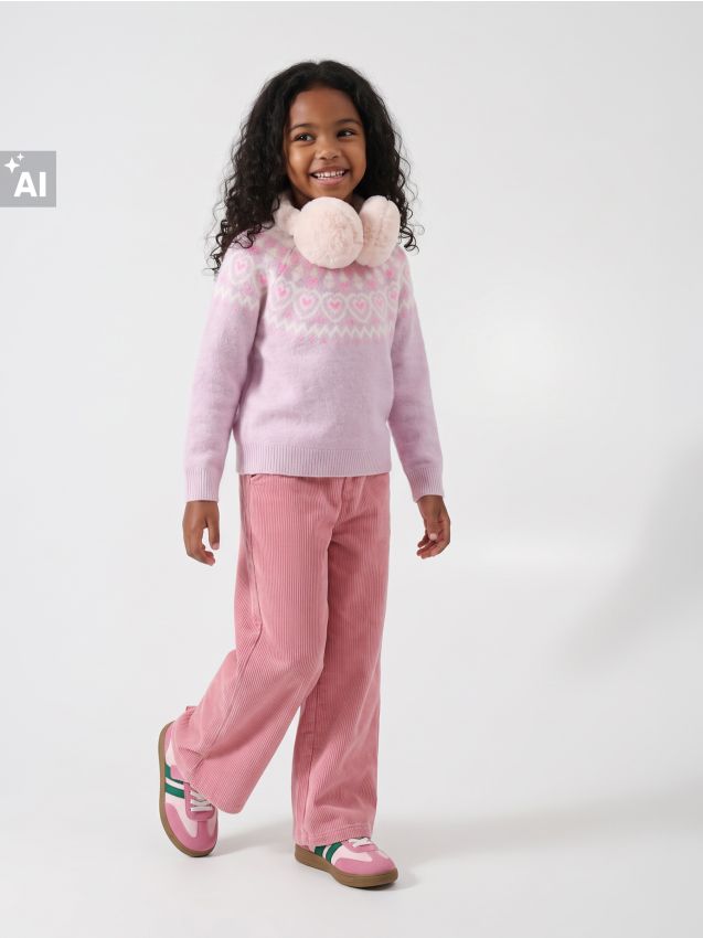 Sinsay - Pulover cu model jacquard și lână - multicolor