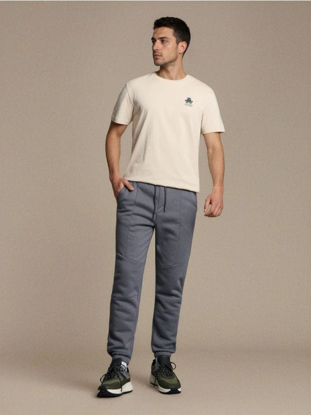 Sinsay - Pantaloni jogger - gri-închis