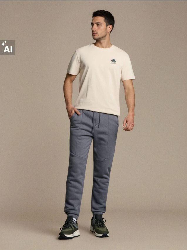 Sinsay - Pantaloni jogger - gri-închis