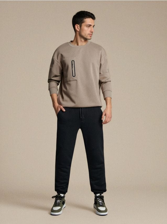 Sinsay - Pantaloni jogger - negru