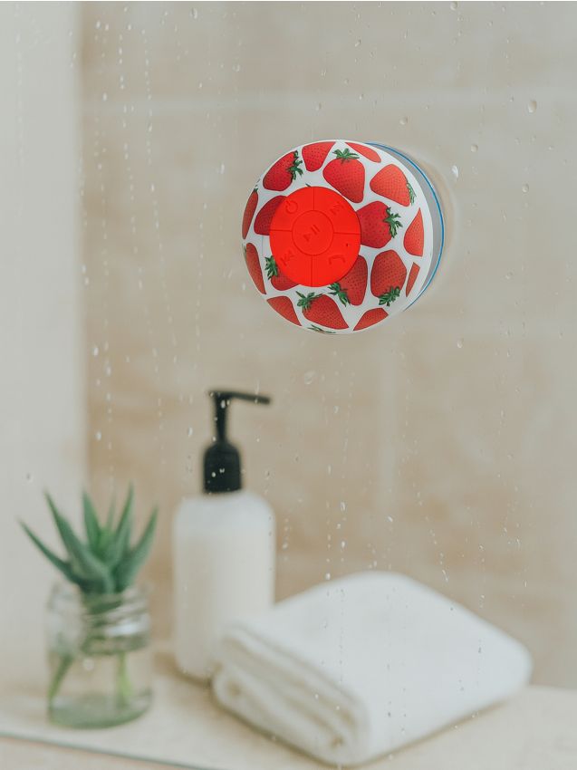 Sinsay - Vodotesný Bluetooth reproduktor s prísavkou - červená