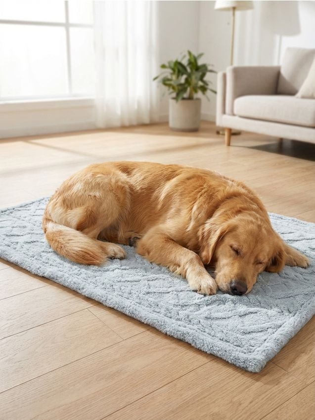 Sinsay - Pătură pentru animale cu model în relief - gri deschis