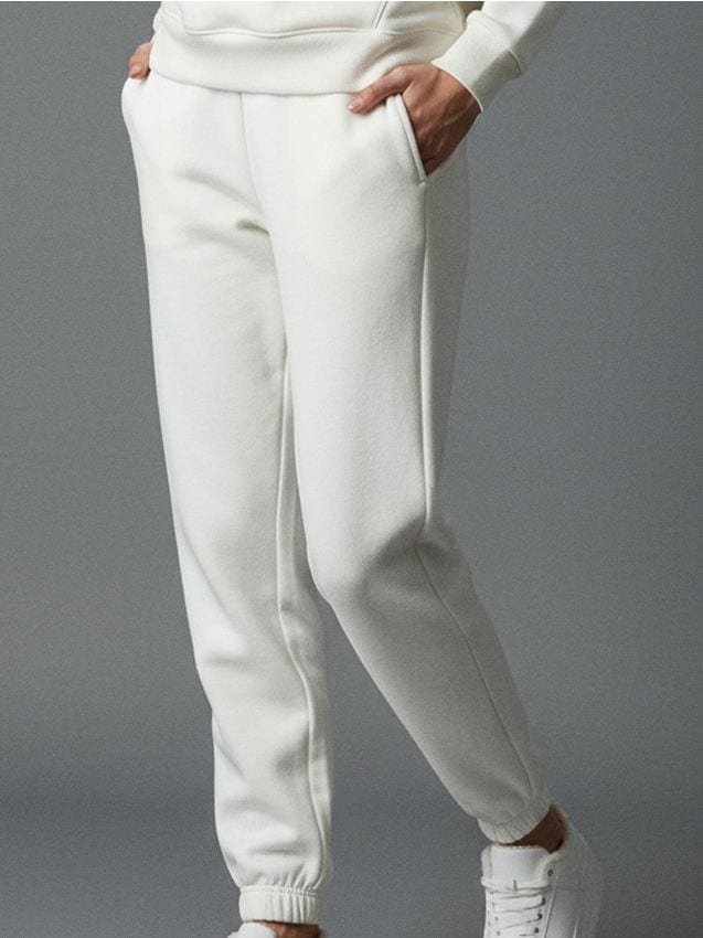 Sinsay - Pantaloni sport jogger - crem