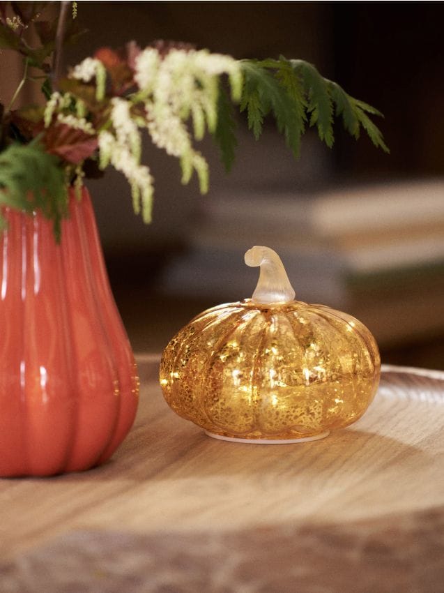 Sinsay - LED lampička v tvare tekvice - svetlooranžová