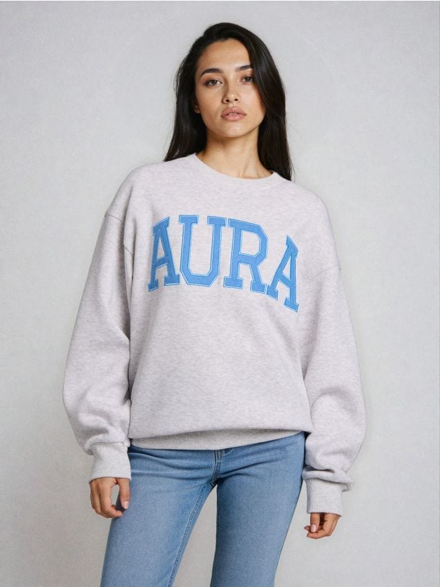 Sinsay - Bluza crewneck z nadrukiem - Inny