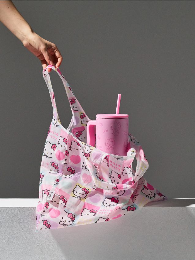 Sinsay - Geantă de cumpărături Hello Kitty - roz