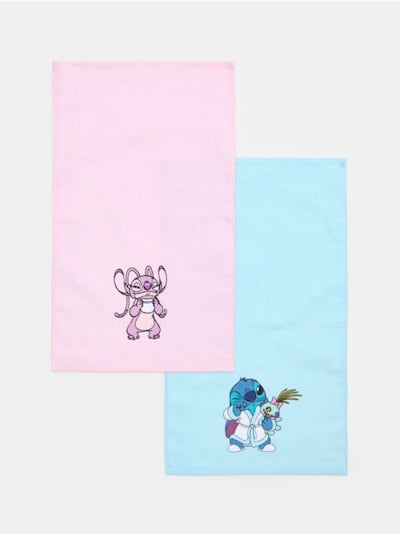 Pamučni peškiri Lilo & Stitch, set od 2 komada