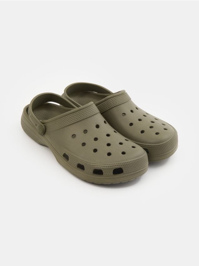 Sinsay - Saboti din spumă cu baretă la călcâi - cafeniu