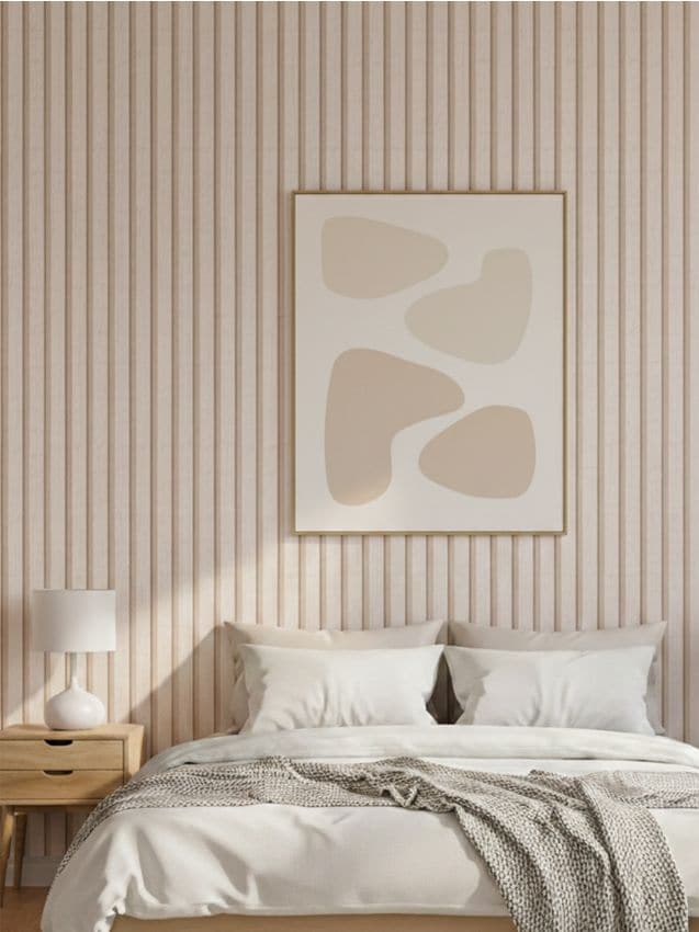 Sinsay - Tapet autoadeziv care imită lamele din lemn - bej