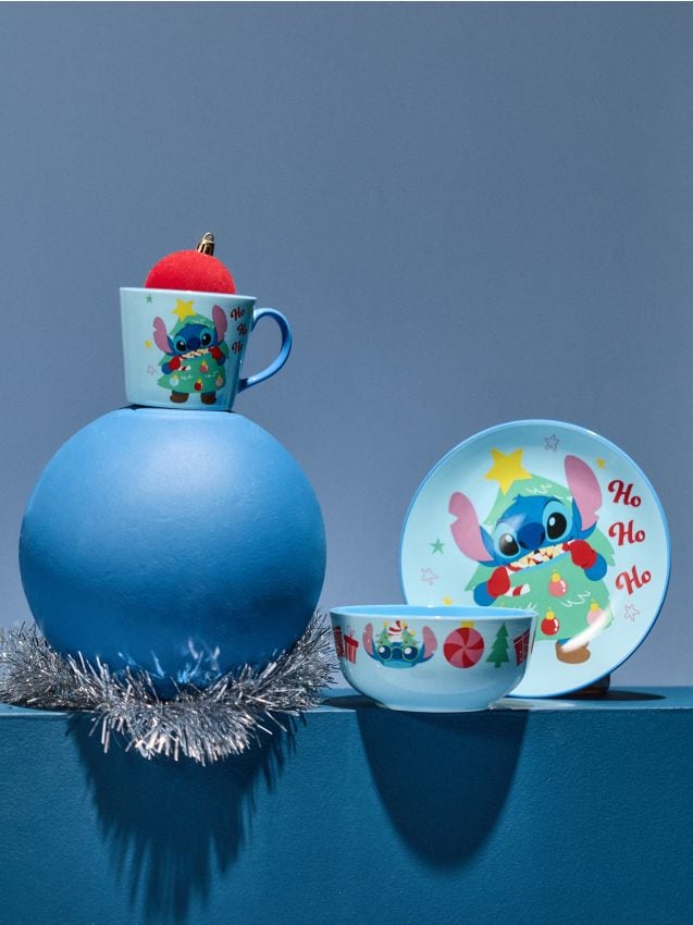Sinsay - Set: šalica, zdjela i tanjur Stitch