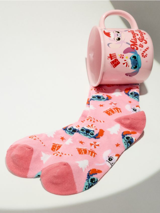 Sinsay - Božićni poklon set: šalica i čarape Stitch