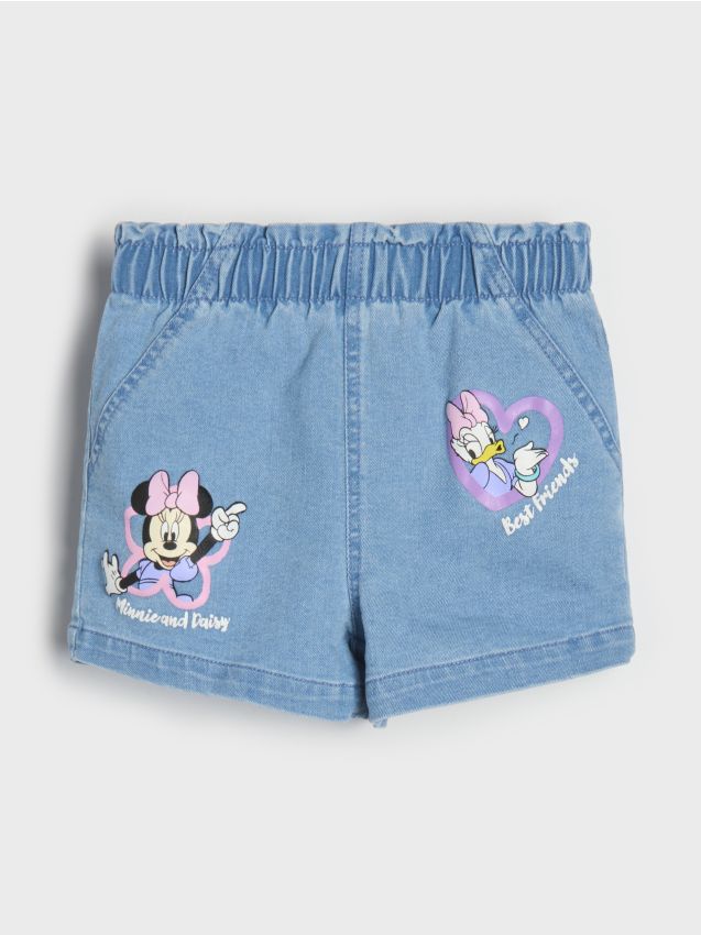 Sinsay - Szorty jeansowe Disney - niebieski