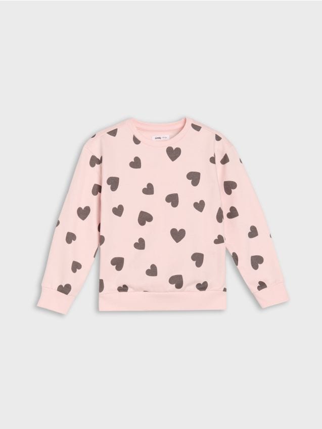 Sinsay - Mikina crewneck - pastelová ružová
