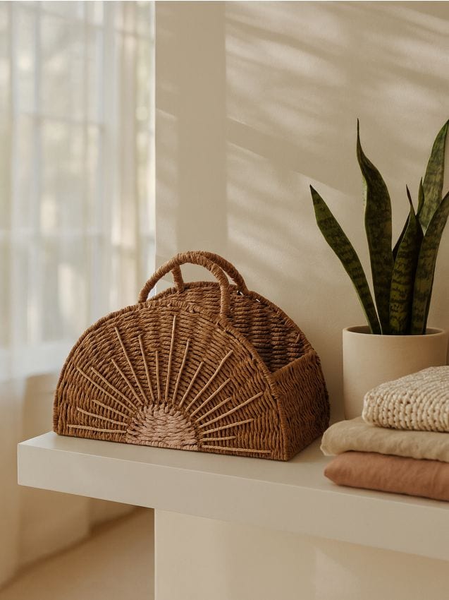 Sinsay - Košík s rúčkami - béžová