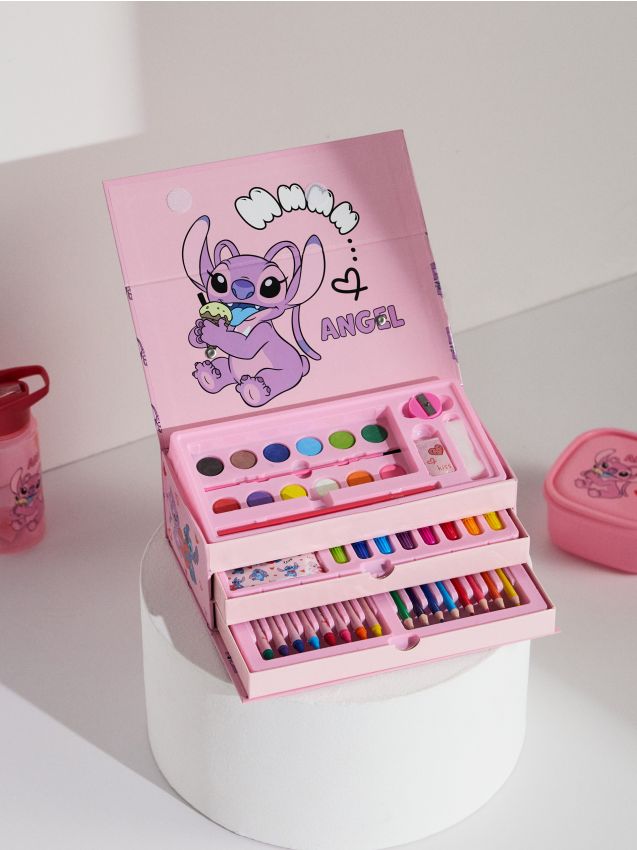 Sinsay - Set de rechizite școlare 52 pack Lilo & Stitch - roz