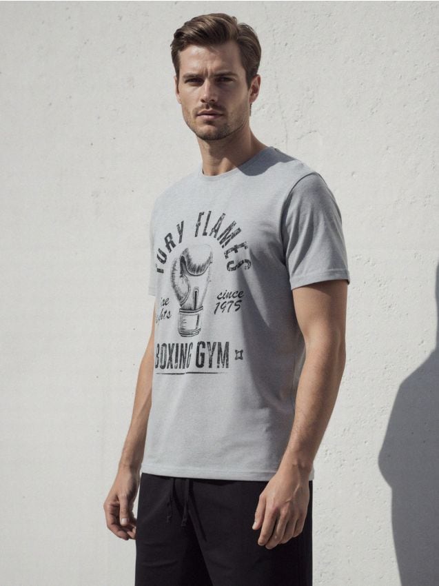 Sinsay - Pijama din bumbac în două piese cu imprimeu - multicolor