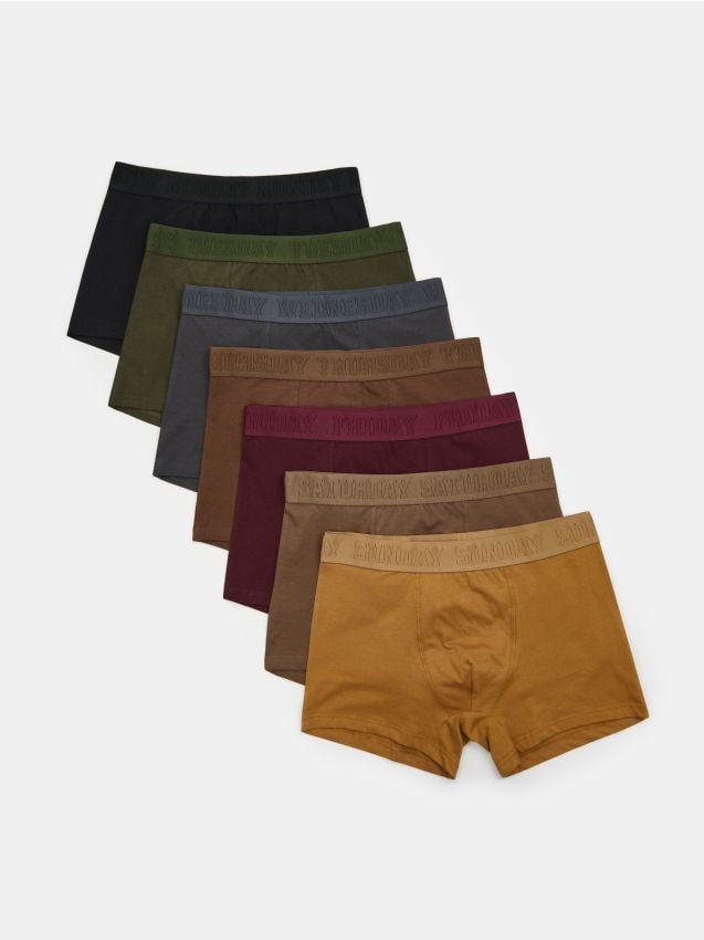 Sinsay - Boxeri din bumbac 7 pack - multicolor
