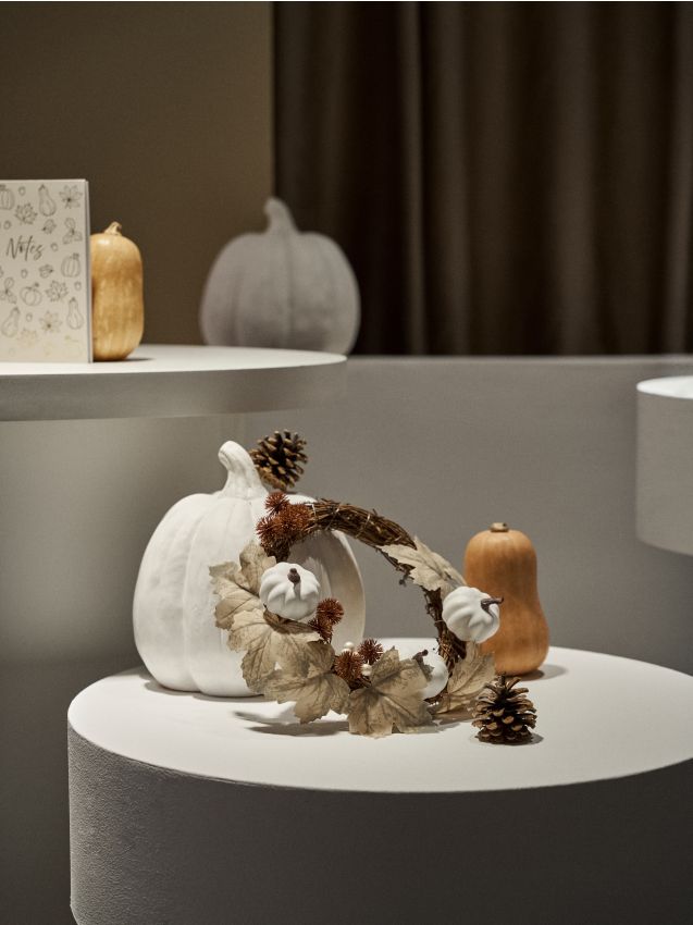 Sinsay - Jesenný dekoratívny veniec s LED svetielkami - viacfarebná