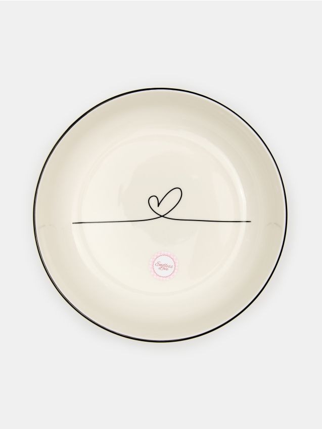 Sinsay - Keramická miska s potlačou - biela