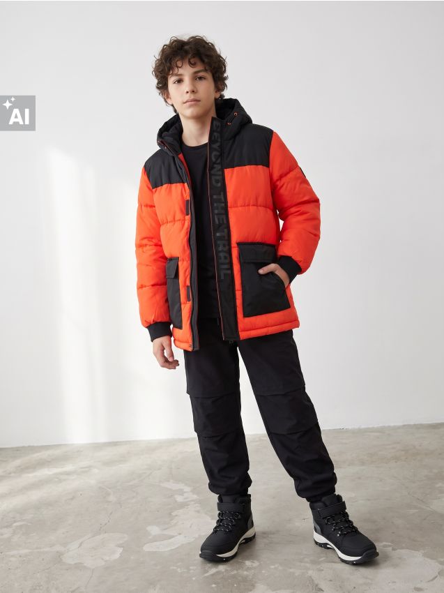 Sinsay - Pītā puffer jaka ar