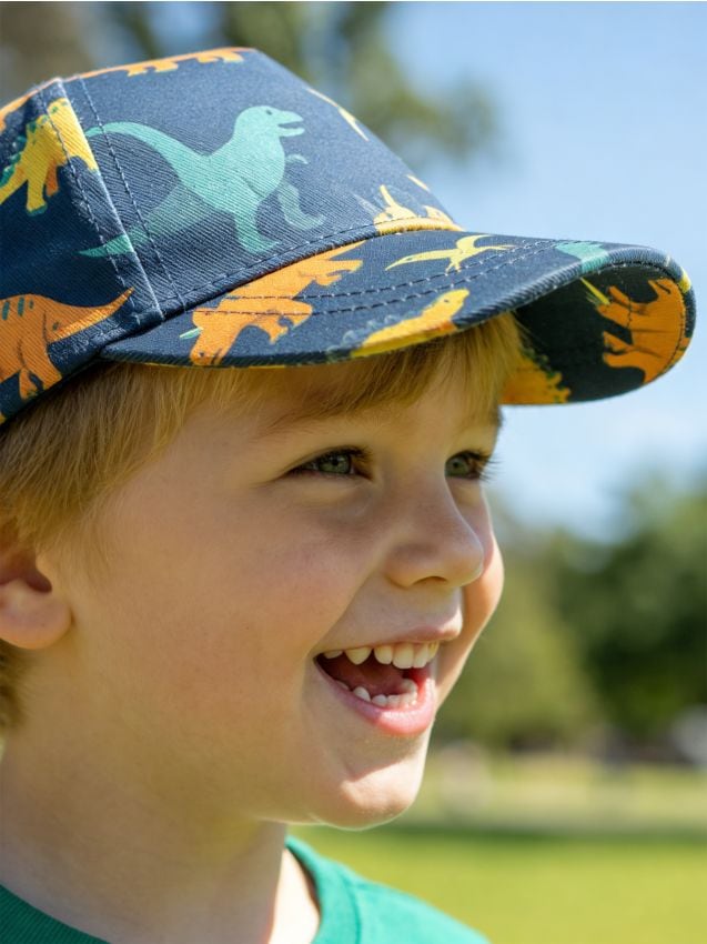 Sinsay - Șapcă baseball cu motiv de dinozauri - bleumarin