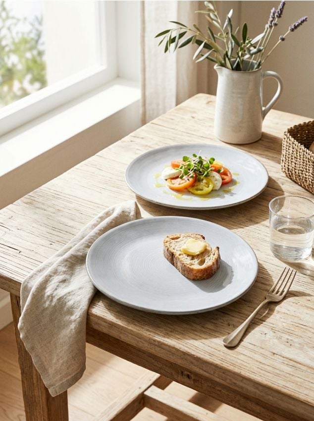 Sinsay - Set de 2 farfurii - albastru-pal