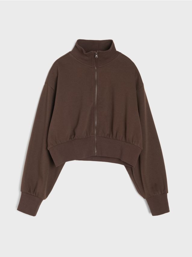 Sinsay - Geacă bomber cu fermoar - maro