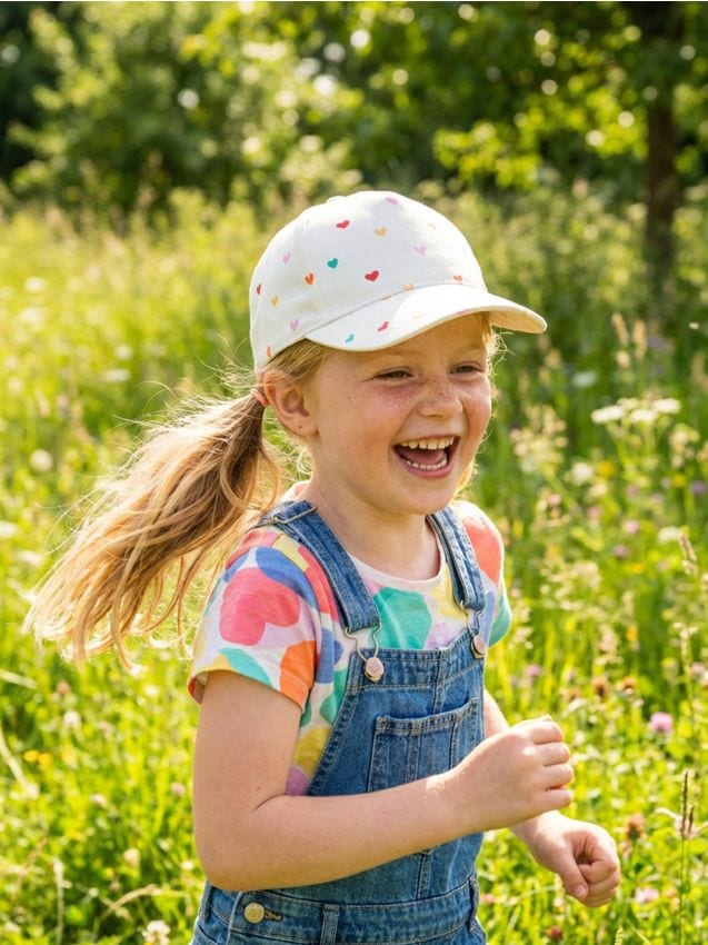 Sinsay - Șapcă cu cozoroc cu motiv de inimi - alb