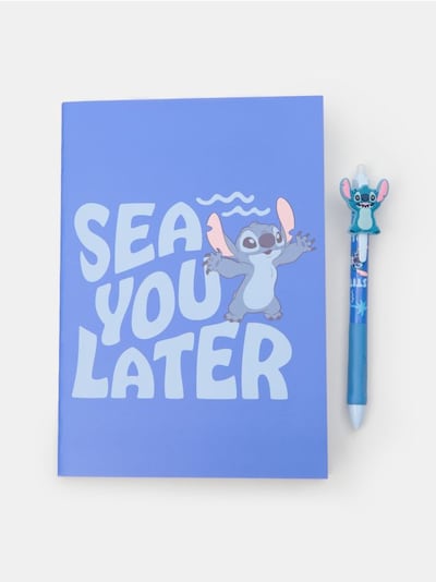 Caiet cu stilou ștergător Stitch