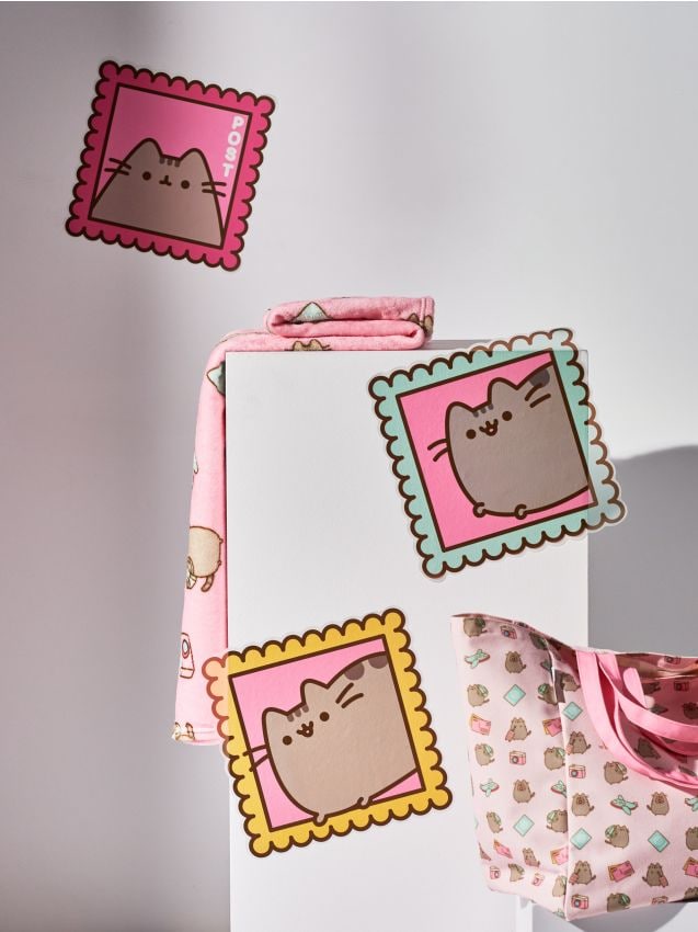 Sinsay - Autocolante de perete Pusheen 3 pack - multicolor
