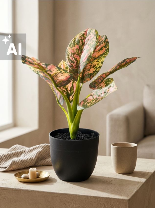 Sinsay - Plantă decorativă artificială în ghiveci cu frunze colorate - multicolor
