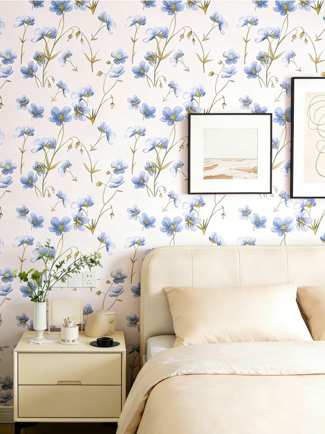 Sinsay - Tapet autoadeziv cu model floral - mov