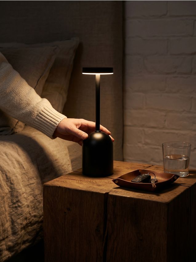 Sinsay - Lampă de noapte LED minimalistă - negru
