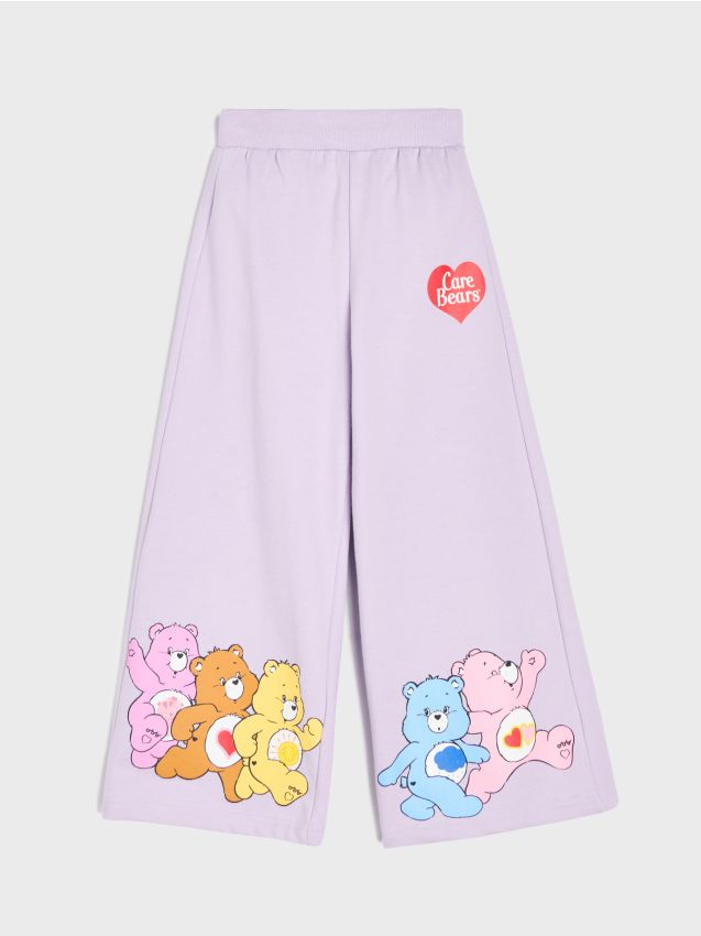 Sinsay - Pantaloni de trening cu crac larg Care Bears - lavand