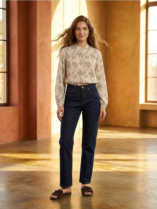 Camicia fantasia in viscosa - multicolor