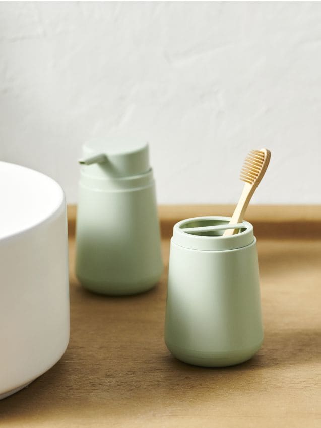 Sinsay - Accesorii pentru baie - verde-pal