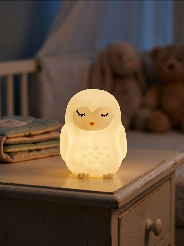 Sinsay - Lumină de noapte LED pentru copii în formă de bufniță - alb