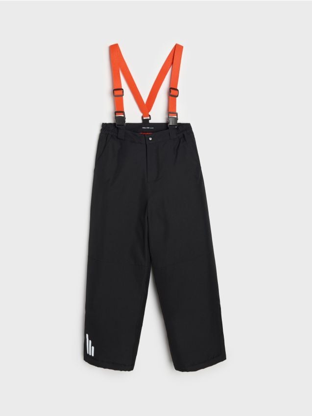 Sinsay - Pantaloni de schi termoizolanți cu elemente reflectorizante - negru
