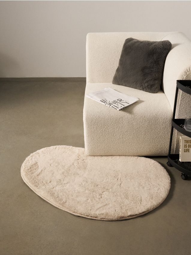 Sinsay - Covor cu formă neregulată - crem