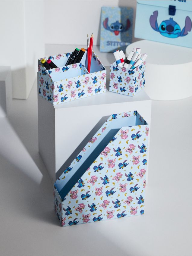 Sinsay - Set organizatoare de birou 3 pack Stitch - light blue