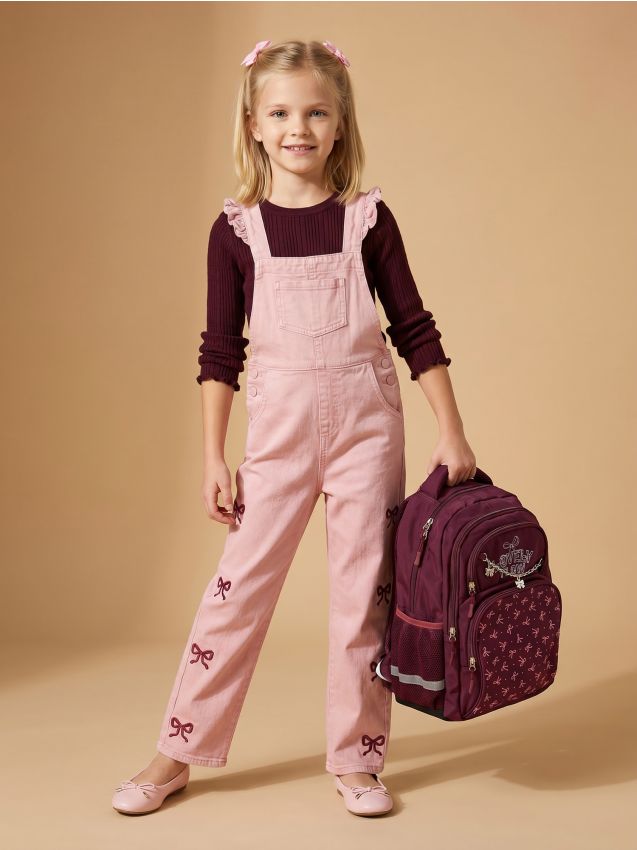 Sinsay - Pulover slim fit cu striații, cu volane decorative și viscoză - bordo