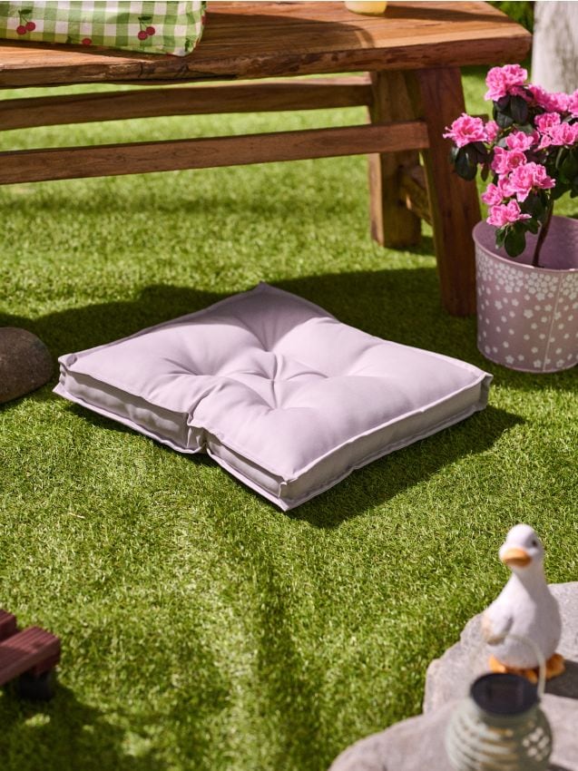 Sinsay - Pernă cu blană sintetică - gri deschis