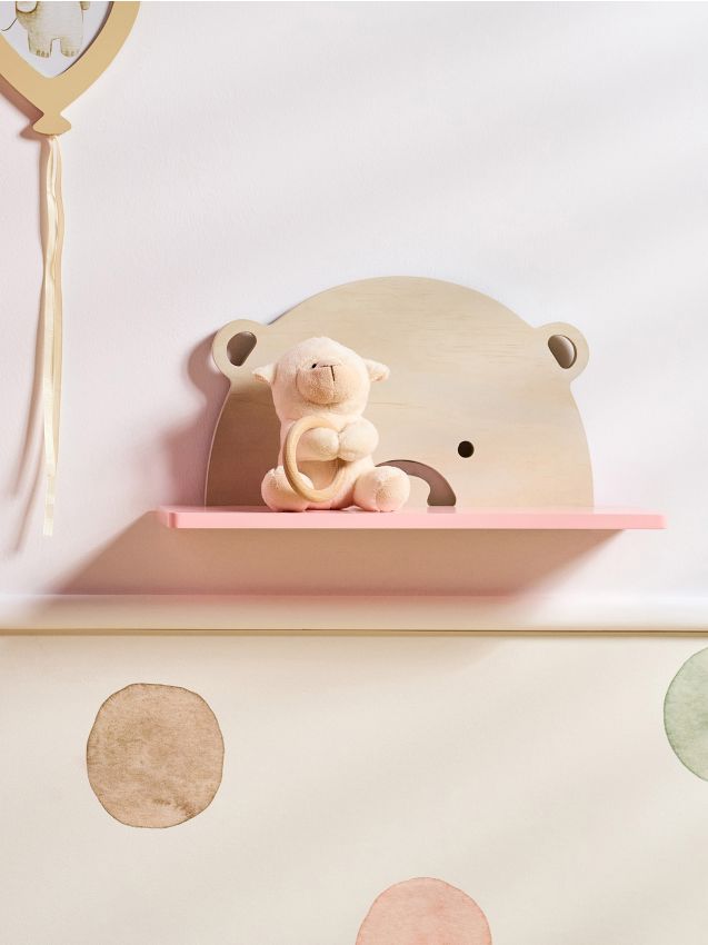 Sinsay - Policioară de perete metalică - roz-pastel