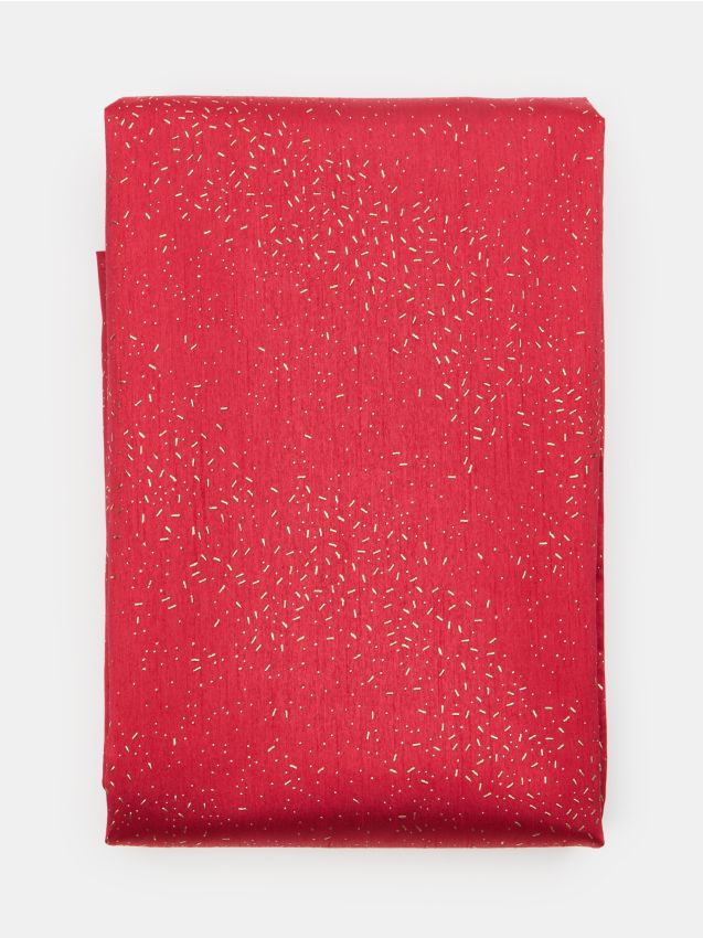 Sinsay - Dekoratívny obrus so zlatými detailmi - červená