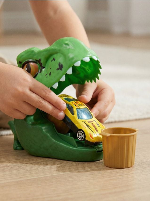 Sinsay - Jucărie – Lansator cu mașinuță în formă de dinozaur - verde