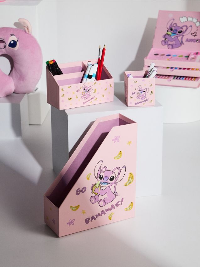 Sinsay - Set organizatoare de birou 3 pack Lilo & Stitch - roz