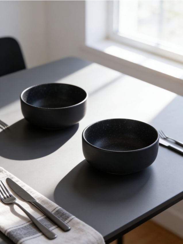 Sinsay - Boluri ceramice cu model punctat 2 pack - negru