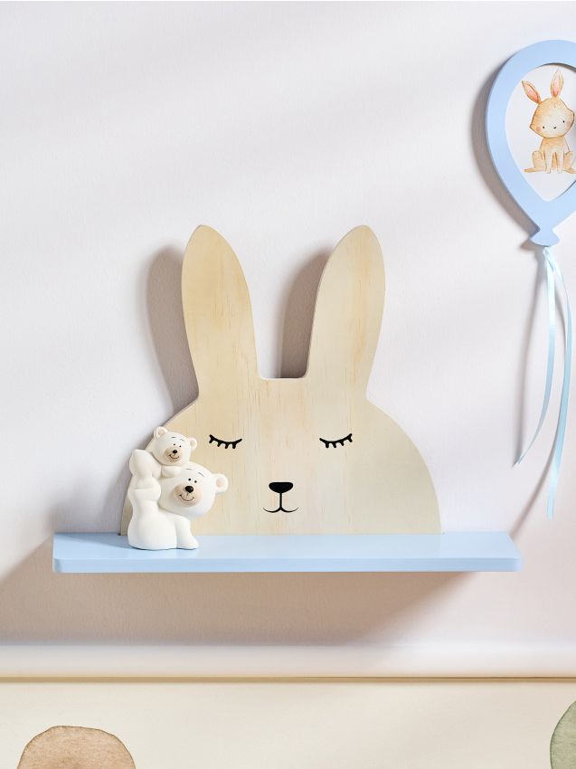 Sinsay - Policioară de perete metalică - albastru-pal